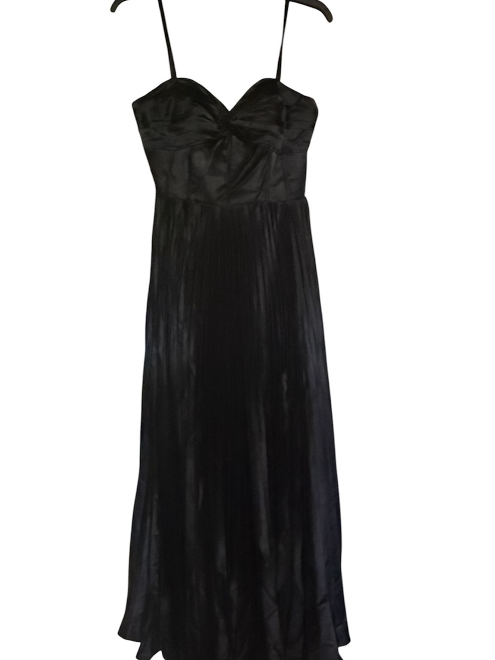 Black Spaghetti-Strap Maxi Dress